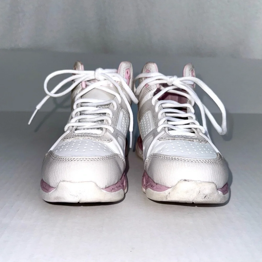 And1 big girls high-top basketball shoes, pink, gray & white - Picture 5 of 9